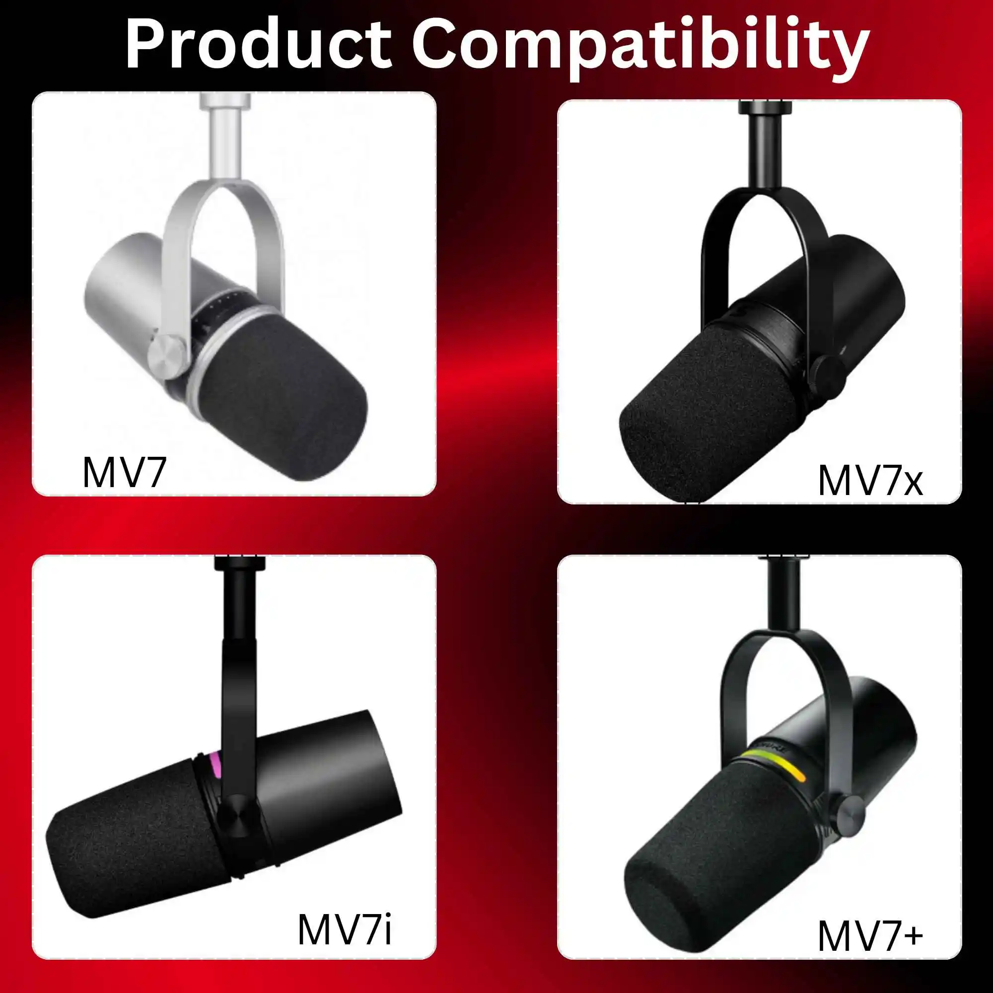 Replacement Foam Pop Filter fo - đánh giá và giá Shure Mic Mv7