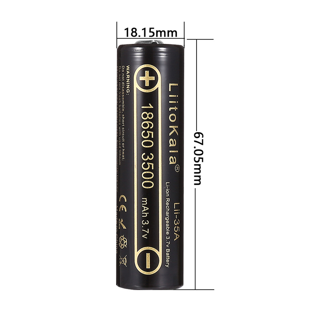 2-10pcs LiitoKala Lii-35A 1865 - đánh giá và giá Vape Battery 18650