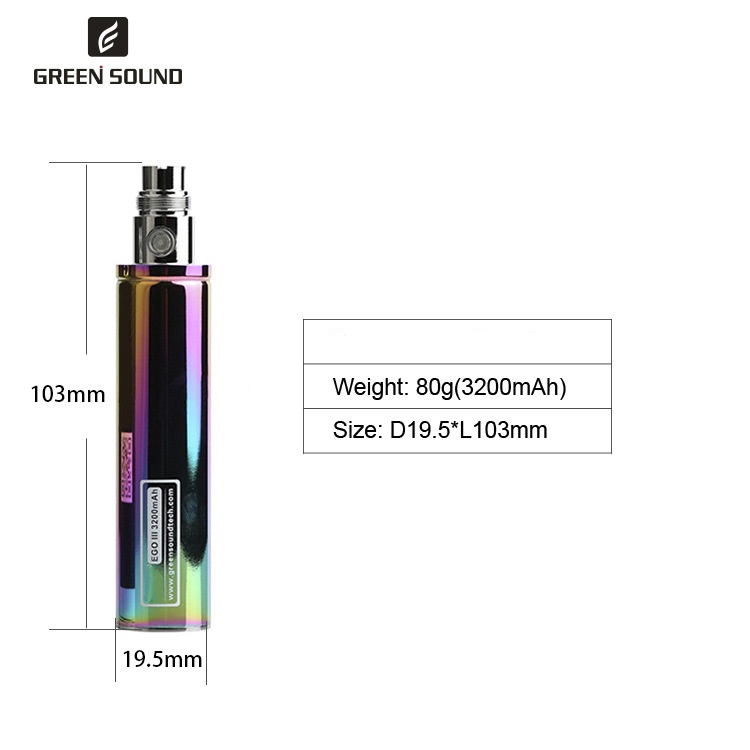 GS Ego 3 III 3200mAh Battery V - đánh giá và giá Vaping Area