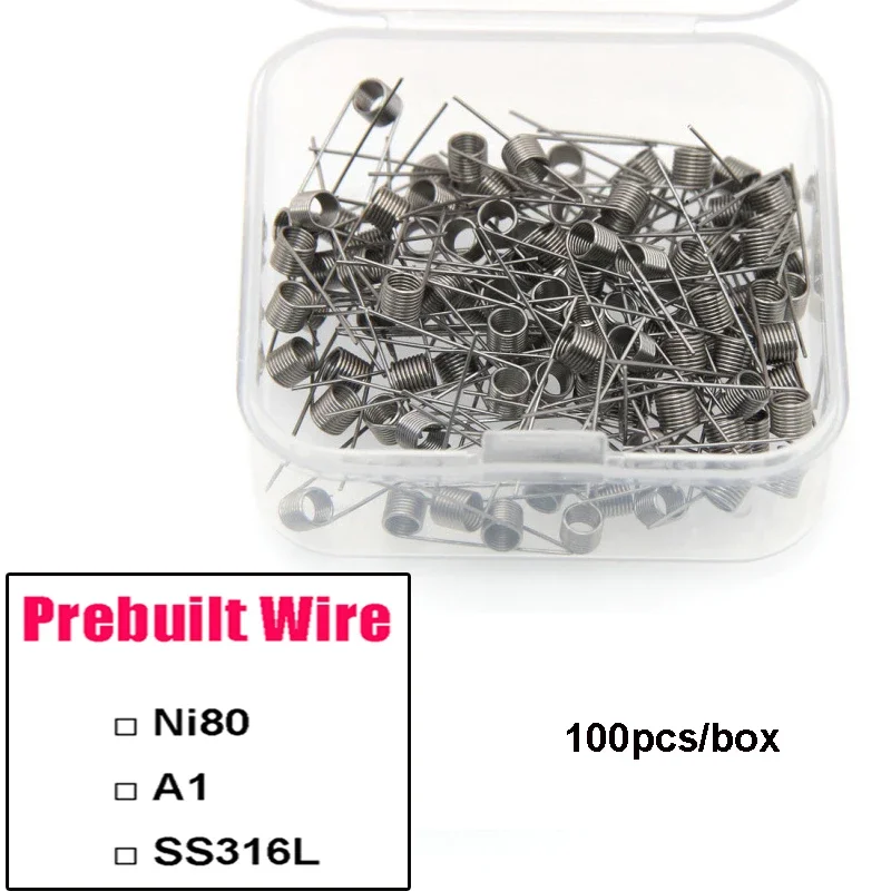 100PCS/BOX Prebuilt Coil Wire  - đánh giá và giá Coil Building Kit