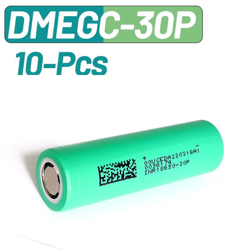 10PCS DMEGC 30P INR18650 3000m - đánh giá và giá Vape Battery 18650