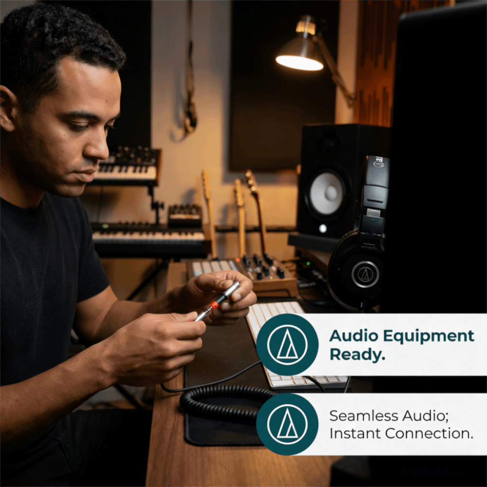 Plug and Play 2.5mm to 3.5mm A - đánh giá và giá Audio Technica Headphone Ath-M50X