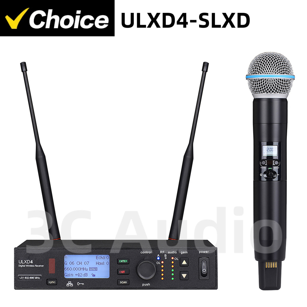 ULXD4-SLXD 500/600MHz Professi - đánh giá và giá Shure Mic Sm58