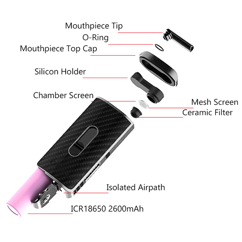 Original XMAX ACE Dry Herb Vap - đánh giá và giá Vape Battery 18650
